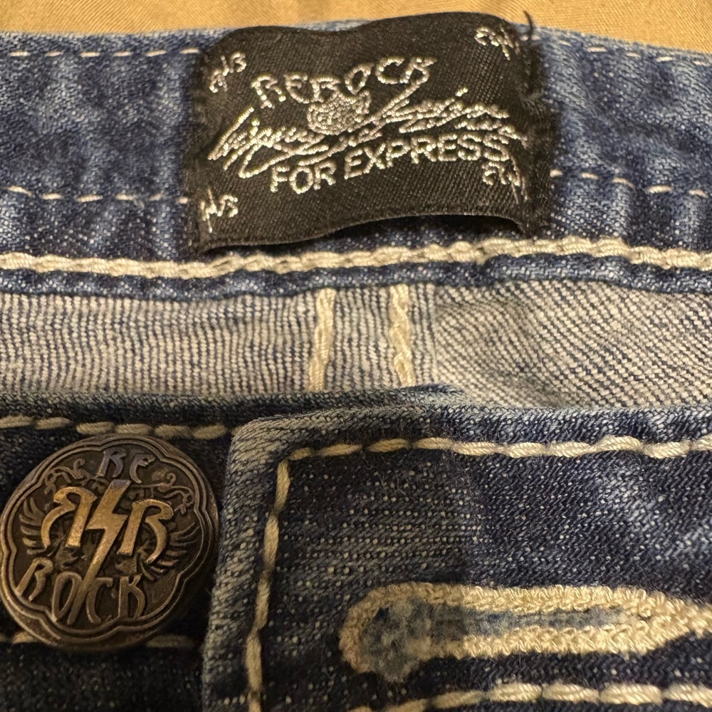 Skinny Mid-Rise Jeans in Dark Blue Wash - Picture 2 of 6